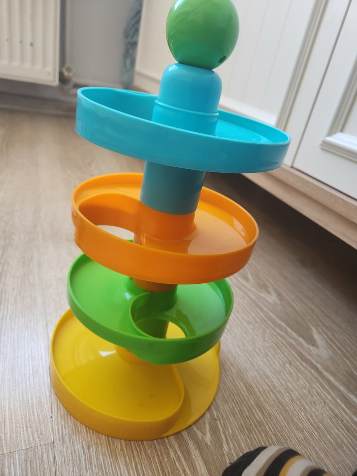 Renkli Eğitici Oyuncak Top ve Kule - Görsel 2