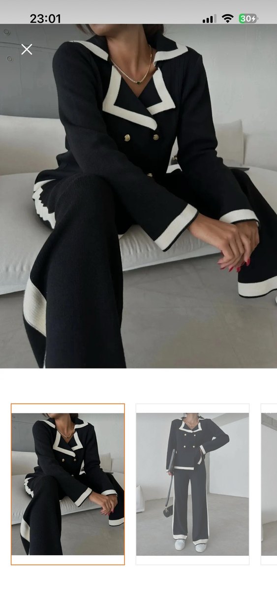 Kadın Siyah Kemerli Midi Kumaş Pantolon - Görsel 2