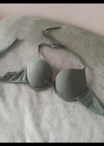 Kadın Strappy Khaki Bikini Üstü - Görsel 3