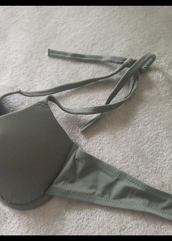 Kadın Strappy Khaki Bikini Üstü - Görsel 5
