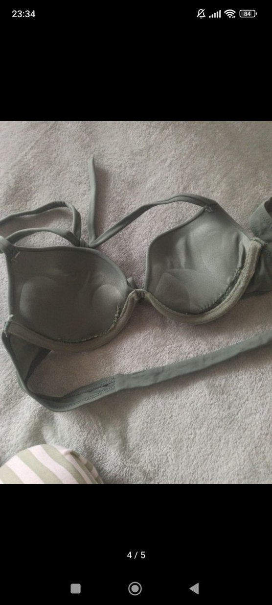 Kadın Strappy Khaki Bikini Üstü - Görsel 4