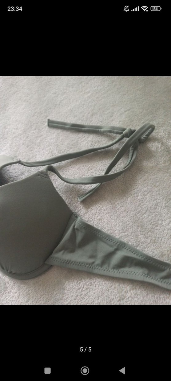 Kadın Strappy Khaki Bikini Üstü - Görsel 5