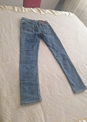 32 Beden Erkek Mavi Denim Normal Boy Jean