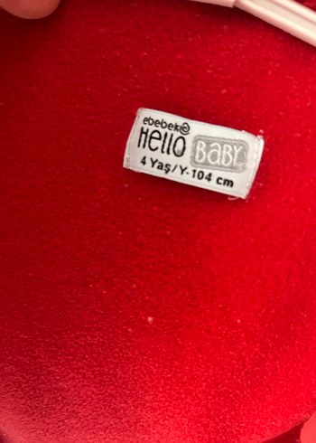 Kız Çocuk Kırmızı Fermuarlı Polar Ceket - Görsel 3