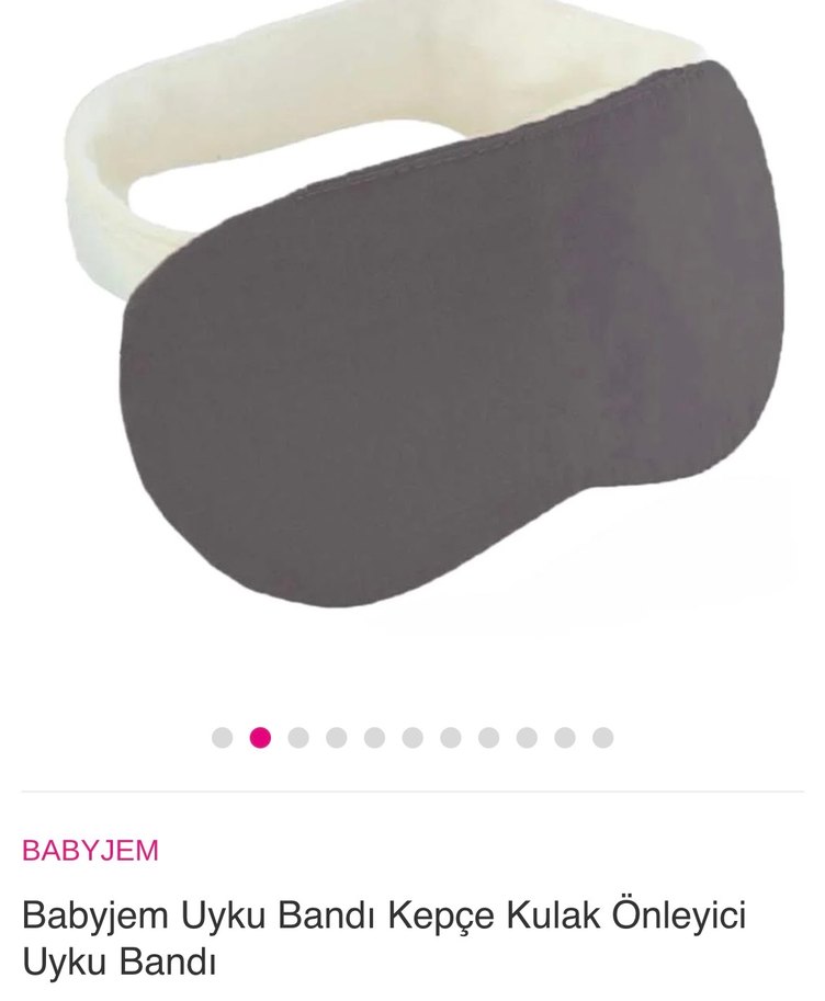 Bebek Kulak Koruyucu ve Uyku Bandı 2'si 1 Arada - Görsel 2