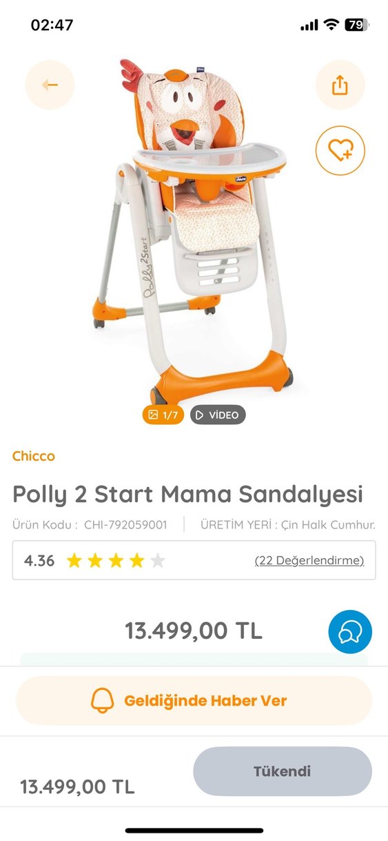 Pembe ve Gri Bebek Mama Sandalyesi - Görsel 3