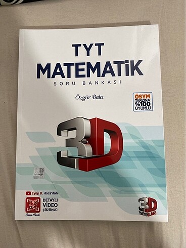 Yks 3D YAYINLARI TYT MATEMATİK KİTABI