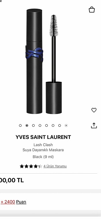 Ysl lash clash waterproof mascara