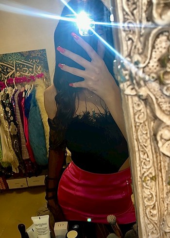 Parlak Pembe Mini Etek - Görsel 3