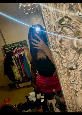 Parlak Pembe Mini Etek - Görsel 2