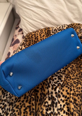 Mavi clutch çanta - Görsel 2