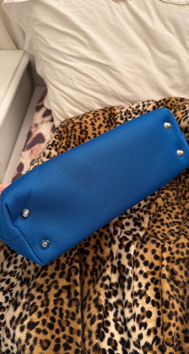 Mavi clutch çanta - Görsel 2