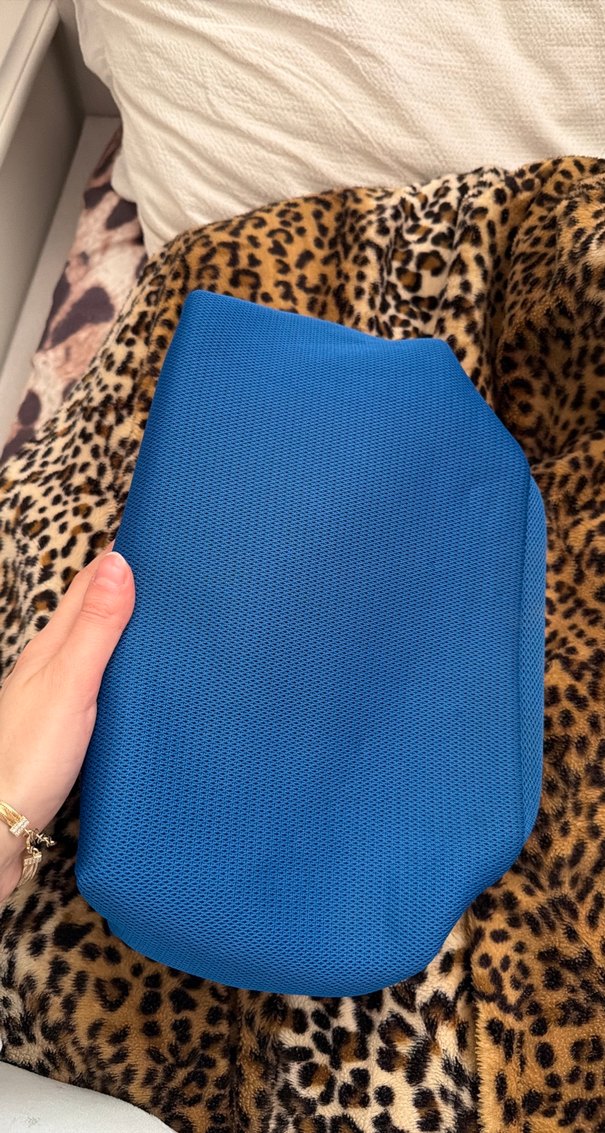 Mavi clutch çanta - Görsel 3