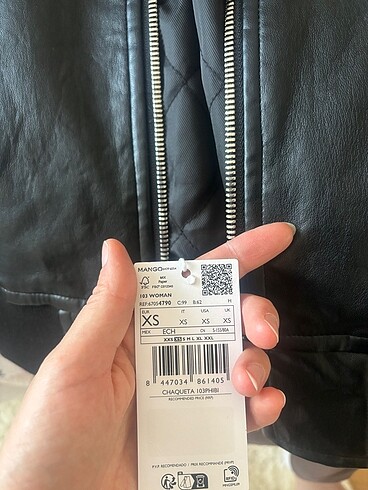 xs Beden siyah Renk Mango vintage ceket