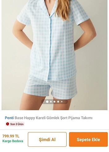 Şortlu Pijama Takımı 