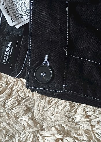 Erkek Bol Kesim Siyah Kargo Pantalon - Görsel 7