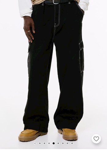 l Beden Erkek Bol Kesim Kargo Pantalon