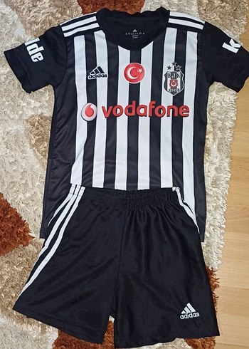 Adidas Çocuk Beşiktaş Siyah-Beyaz Çizgili Takım - Görsel 5