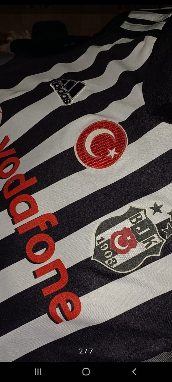 Adidas Çocuk Beşiktaş Siyah-Beyaz Çizgili Takım - Görsel 2