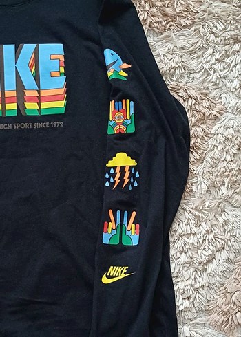 Erkek Siyah Nike Uzun Kollu - Görsel 3