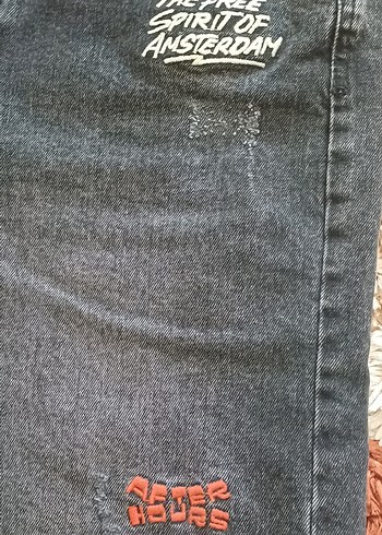 Les Benjamins Catch Jeans Bol Kesim Nakış Detaylı Pantalon