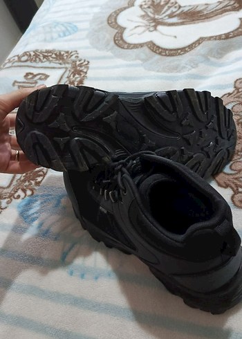 46 numara Erkek Siyah Bağcıklı Spor Ayakkabı - Görsel 7