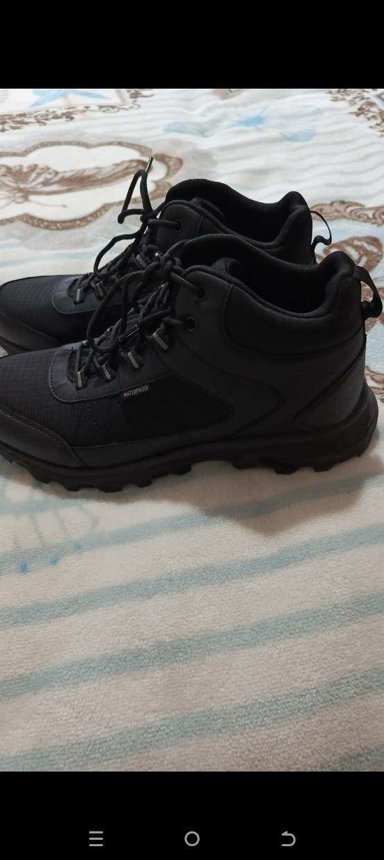 46 numara Erkek Siyah Bağcıklı Spor Ayakkabı - Görsel 5