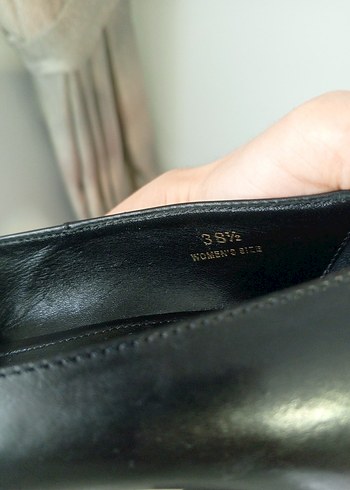 Siyah Tokalı Kadın Klasik Topuklu Ayakkabı - Görsel 6