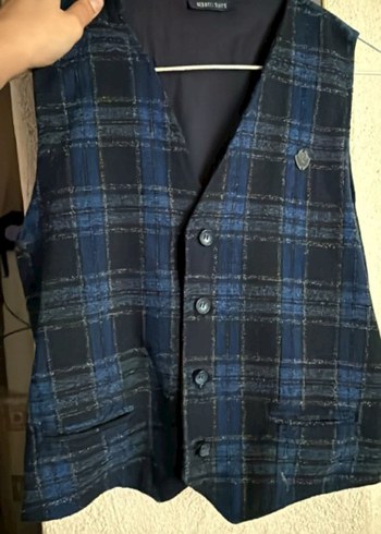 Düğmeli Lacivert Erkek Yün Ceket - Görsel 5