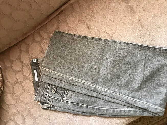 m Beden gri Renk Pull&and bear mom jean
