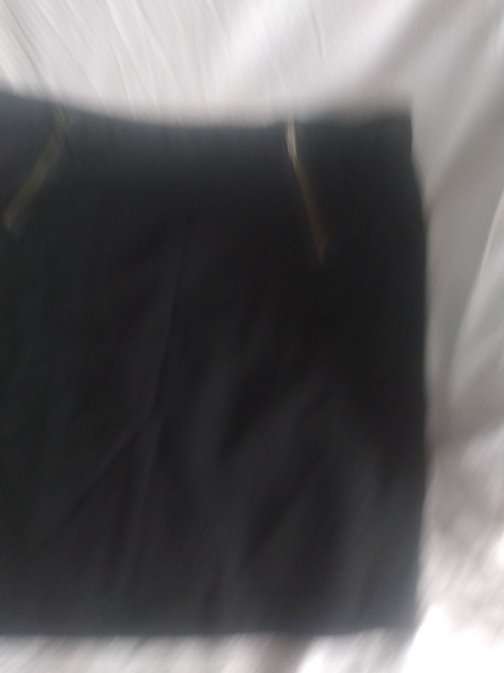 Siyah likrali Mini Etek Fermuar aksesuar. xl beden. - Görsel 5