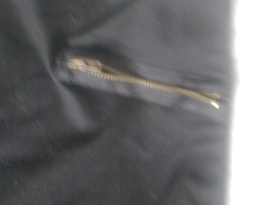 Siyah likrali Mini Etek Fermuar aksesuar. xl beden. - Görsel 3