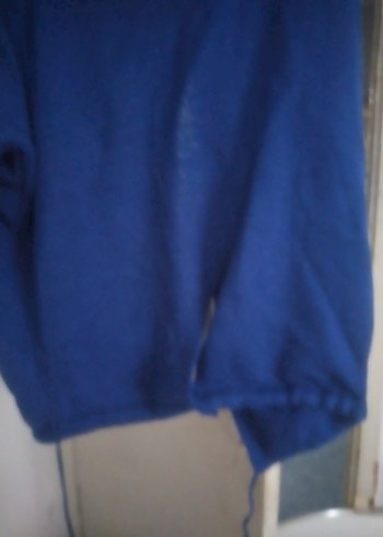 saks mavi. Bayan hırka. s ve m beden uyumludur - Görsel 6