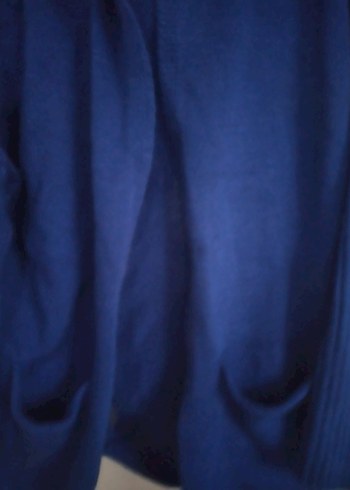 saks mavi. Bayan hırka. s ve m beden uyumludur - Görsel 3