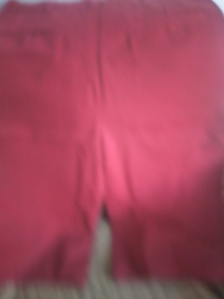 bay bayan 38 beden  Kırmızı Midi Boy Rahat Kesim Şort bermuda - Görsel 4