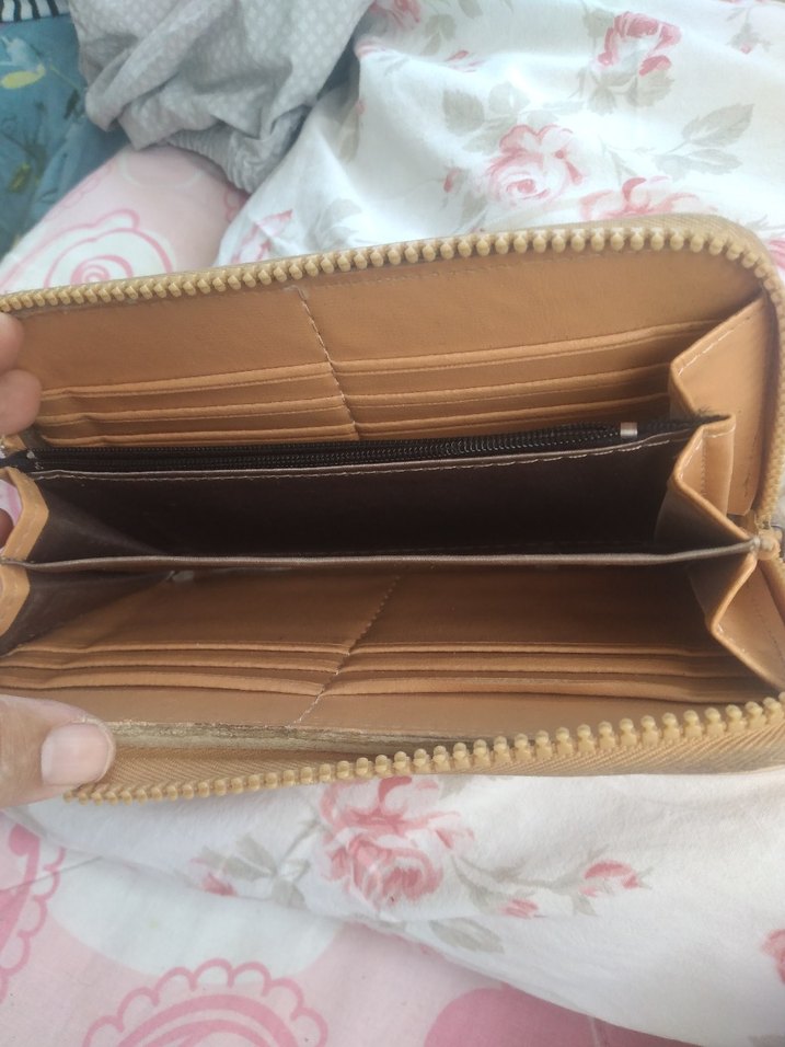 Çok Renkli Bohem Baskılı Fermuarlı Cüzdan - Görsel 4