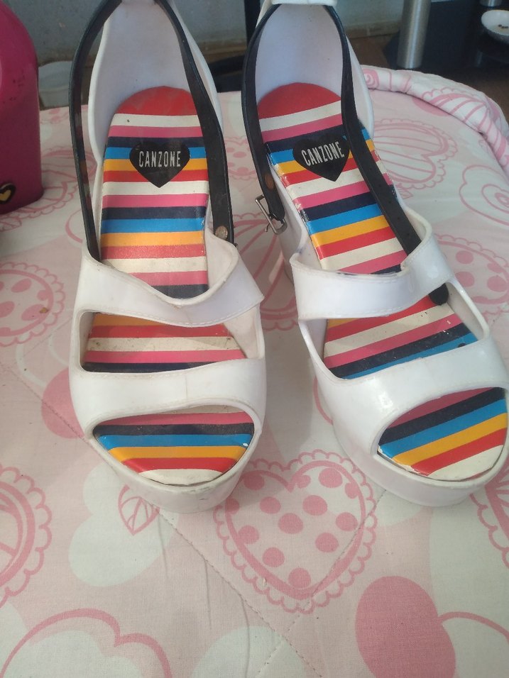 Bayan canzone ayakkabı beyaz. temiz - Görsel 3