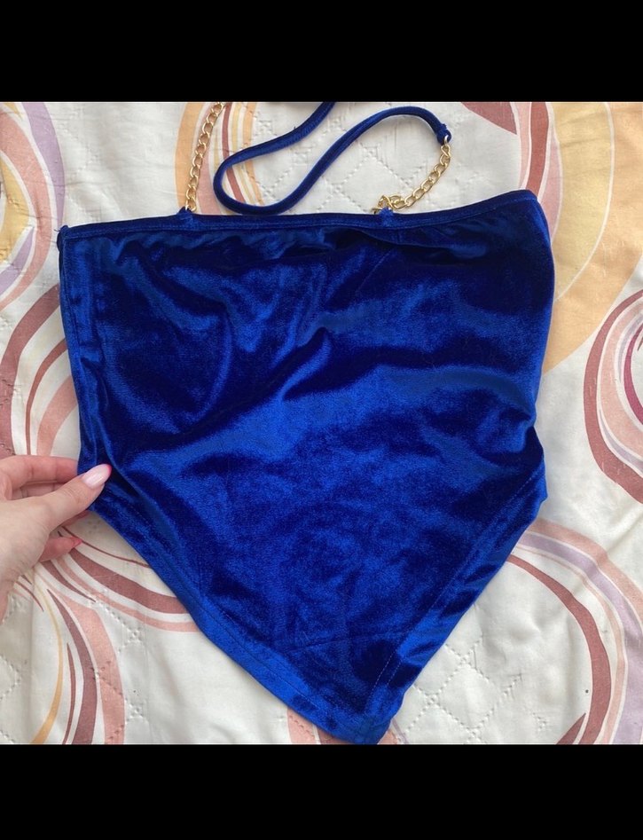 Lacivert Zincirli Bluz - Görsel 3