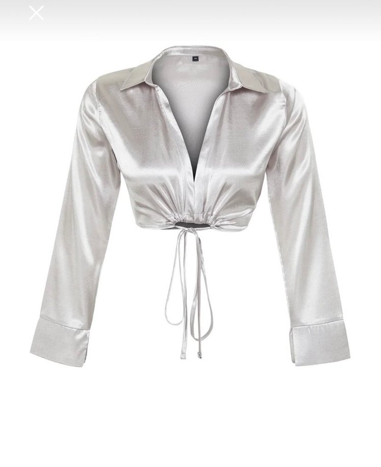 Parlak Crop Üst - Görsel 2