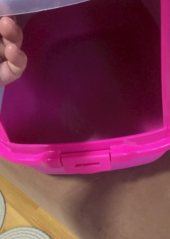 Pembe Kapalı Kedi Tuvaleti Kabı - Görsel 7