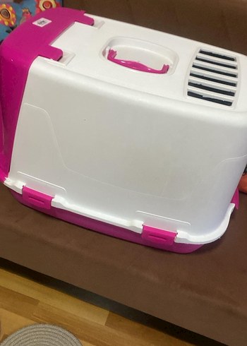 Pembe Kapalı Kedi Tuvaleti Kabı - Görsel 3