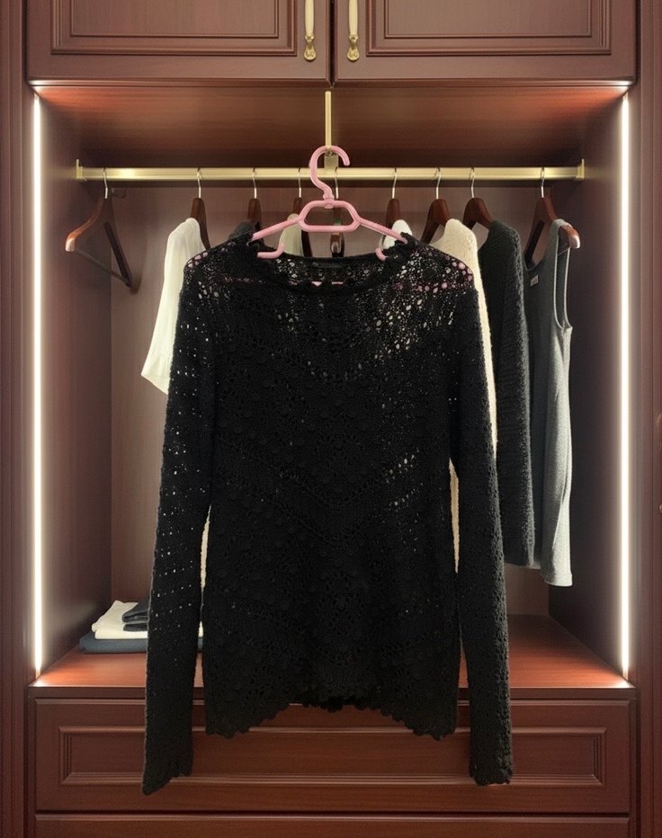 Dantel Detaylı Kazak - Görsel 2