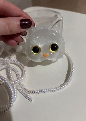 iPhone Şarj Aleti Koruma Seti Kedili - Görsel 3