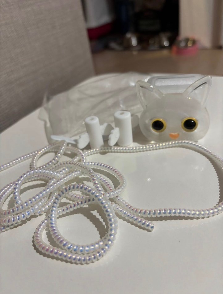 iPhone Şarj Aleti Koruma Seti Kedili - Görsel 2