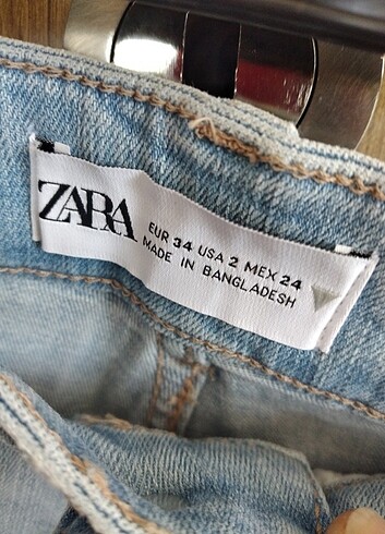 xs Beden Zara orijinal marka kot pantolon 