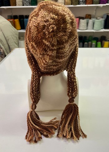 Bej Örgü Kadın Bere - Görsel 4