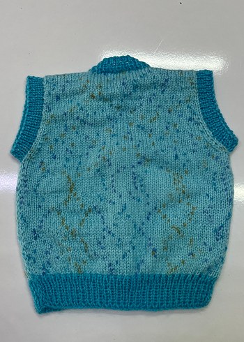 Erkek Çocuk Turkuaz Triko Süveter - Görsel 3