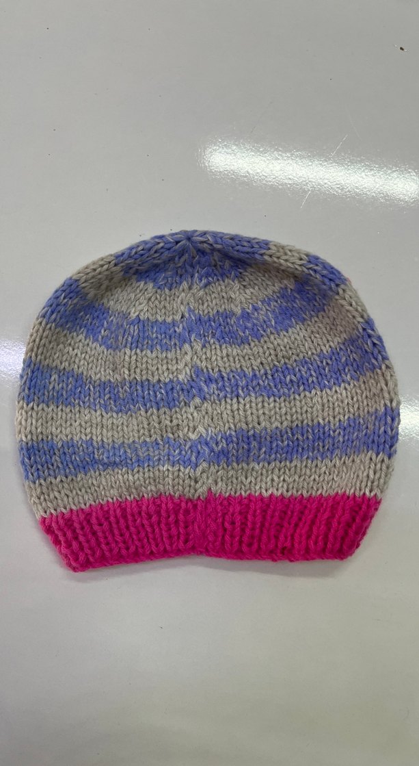 Nakışlı Renkli Örgü Çocuk Bere - Görsel 2