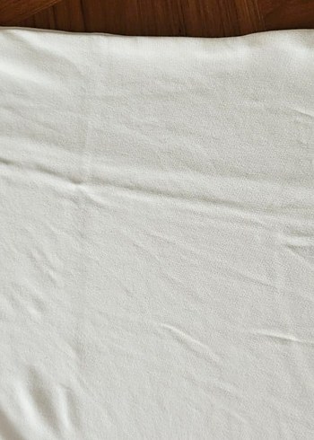 38 Beden beyaz Renk Beyaz Uzun Kollu Basic Sweatshirt