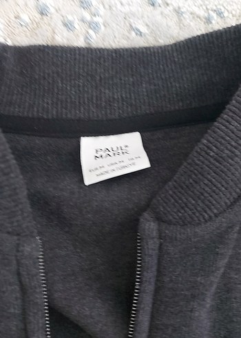 Gri Fermuarlı Erkek Polar Sweatshirt - Görsel 2